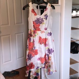 White floral dress
